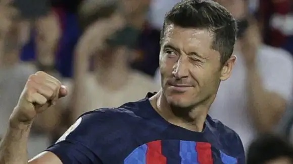 Lewandowski med dubbla mål i Barcelonas seger￼