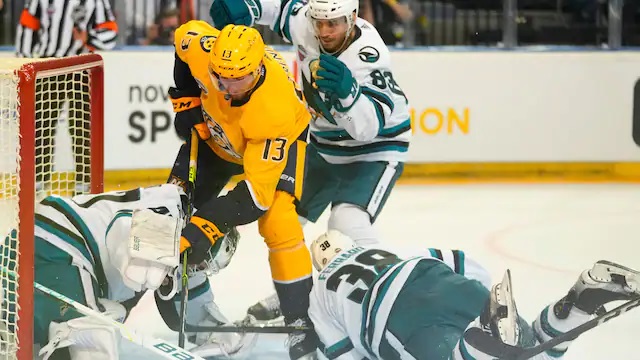 Nashville besegrade San Jose i NHL-premiären￼