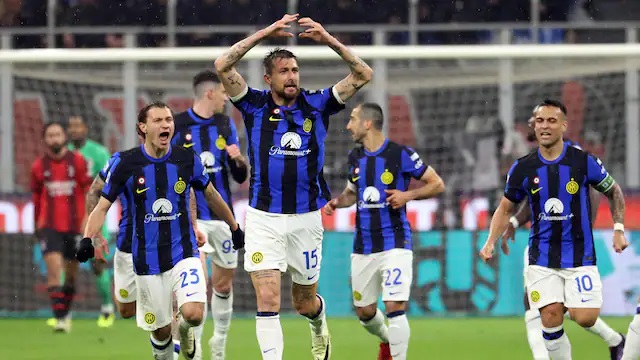 Inter säkrade titeln i Milanoderbyt