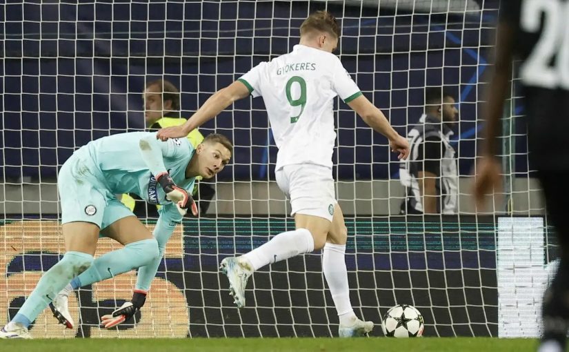 Viktor Gyökeres målskytt i Champions League